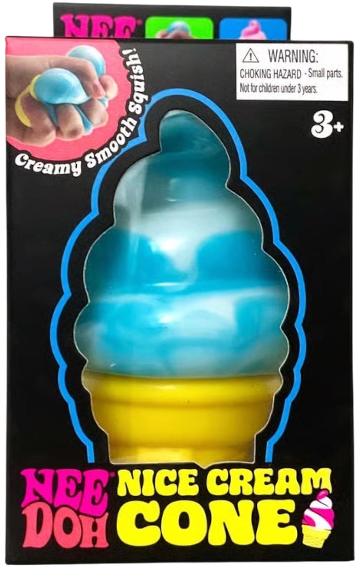NeeDoh Nice Cream Ice Cream Cone Squishy Fidget Toy Blue