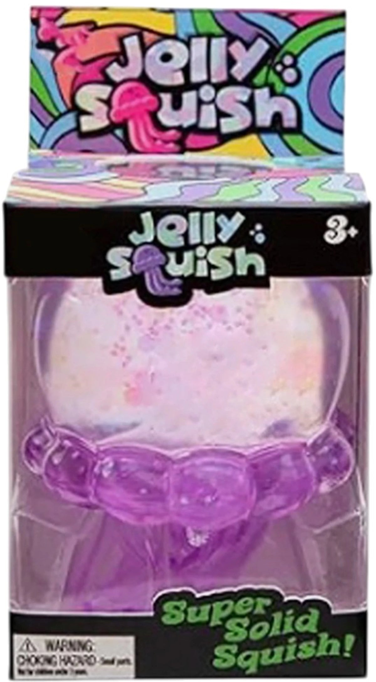 NeeDoh JellySquish Squishy Fidget Toy Purple