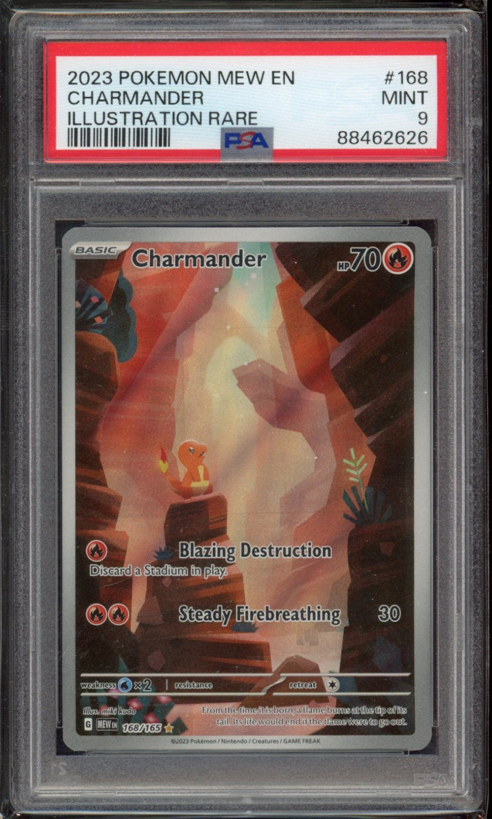 Charmander - 168/165 - (PSA 9 GRADED) - SV: Scarlet & Violet 151 (MEW)