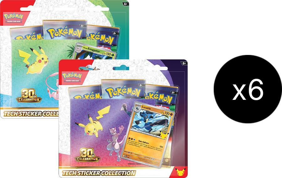 2026 Pokémon Mega Evolution 30th Celebration Tech Sticker Collection SEALED Collection Case 12ct