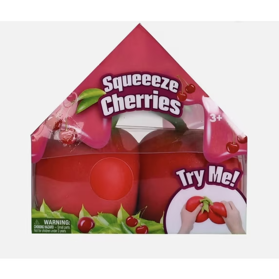 Squeeezy Squishy Jumbo Cherries-Sensory Figure