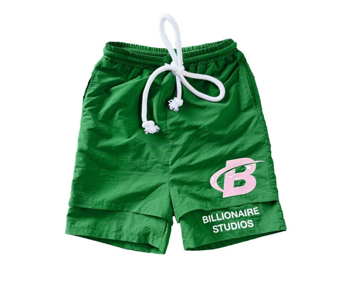 Billionaire Studios Bubblegum B Sport Shorts Green