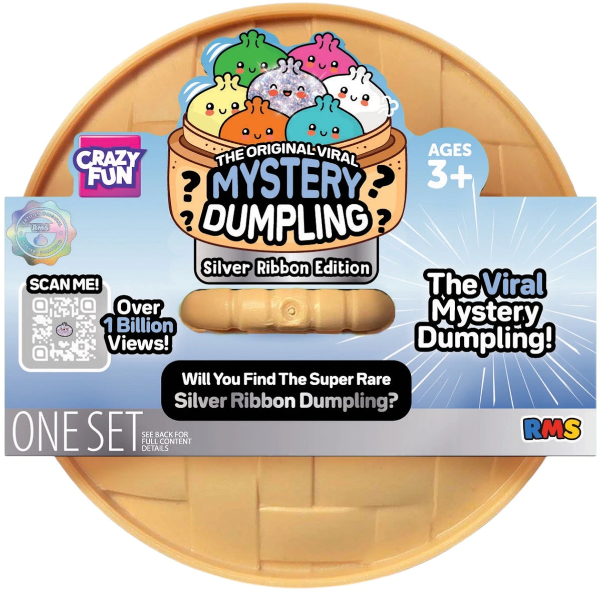 Squishy Bun The Original Viral Msytery Dumpling - Silver Ribbon Edition Blind Box