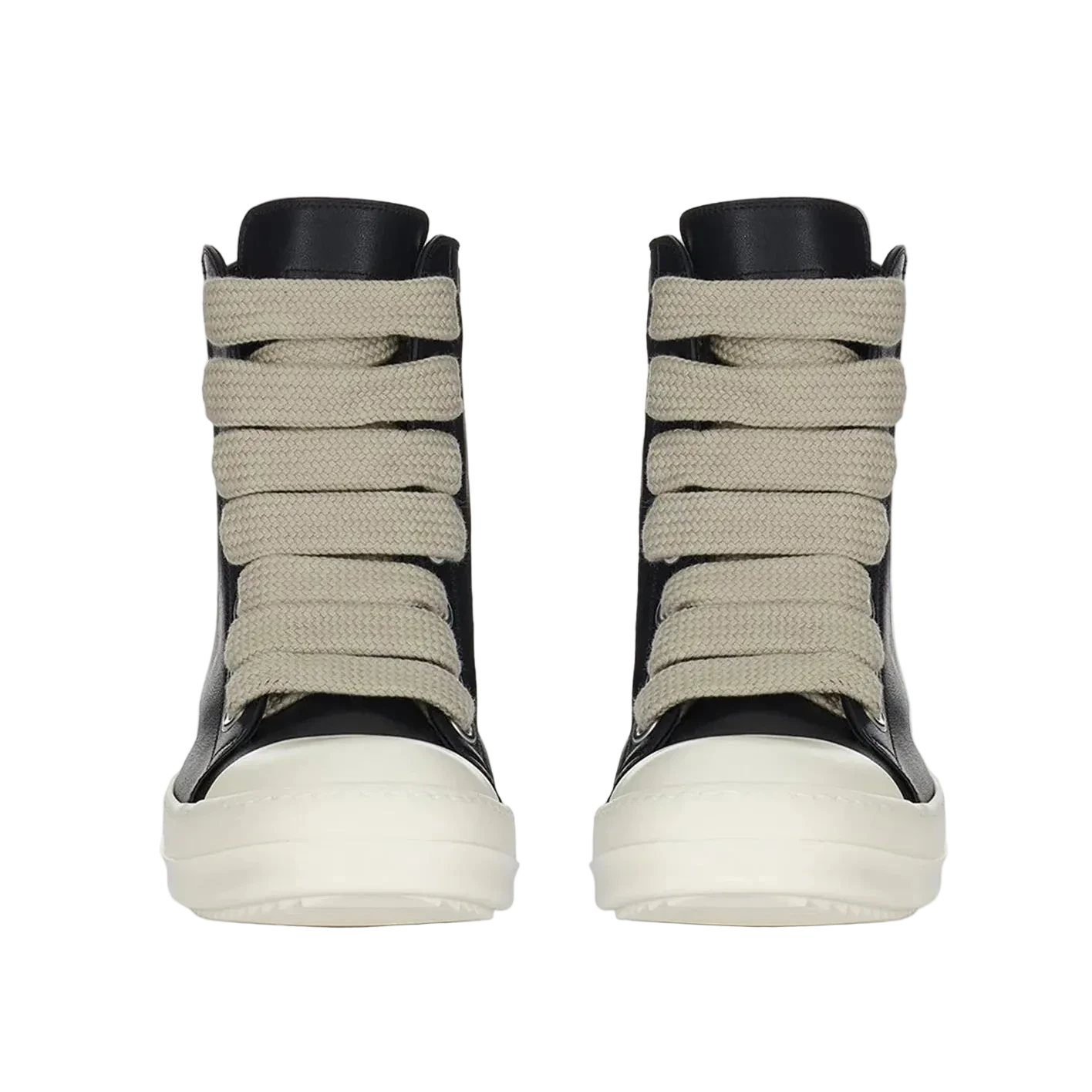 Rick Owens Womens Jumbo Laced Low Black Milk