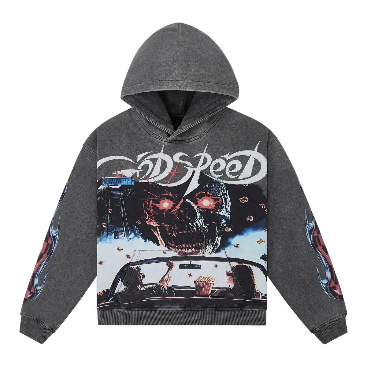 Godspeed Drive in Hoodie (Grey Wash)