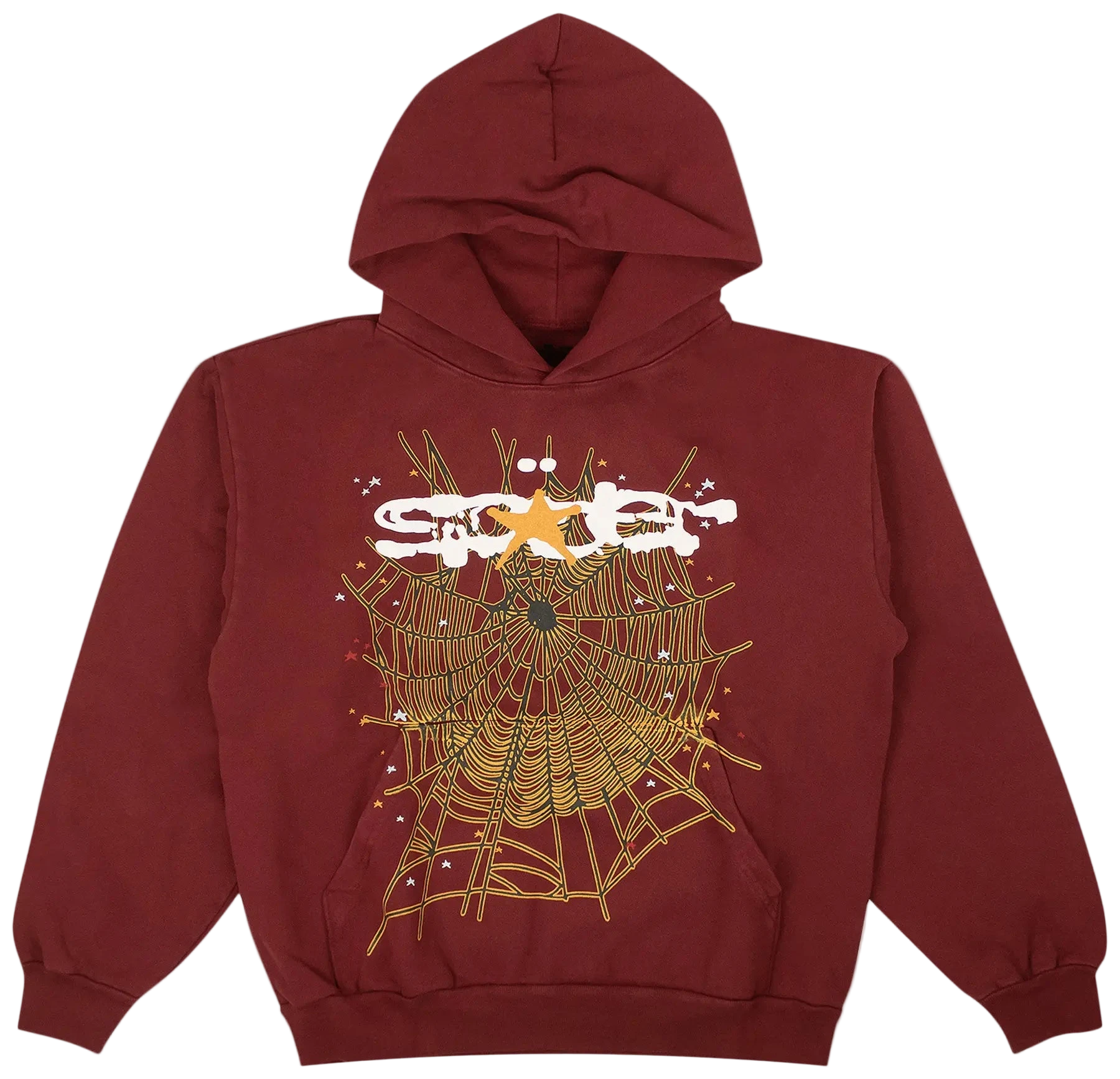 Sp5der Hoodie Maroon