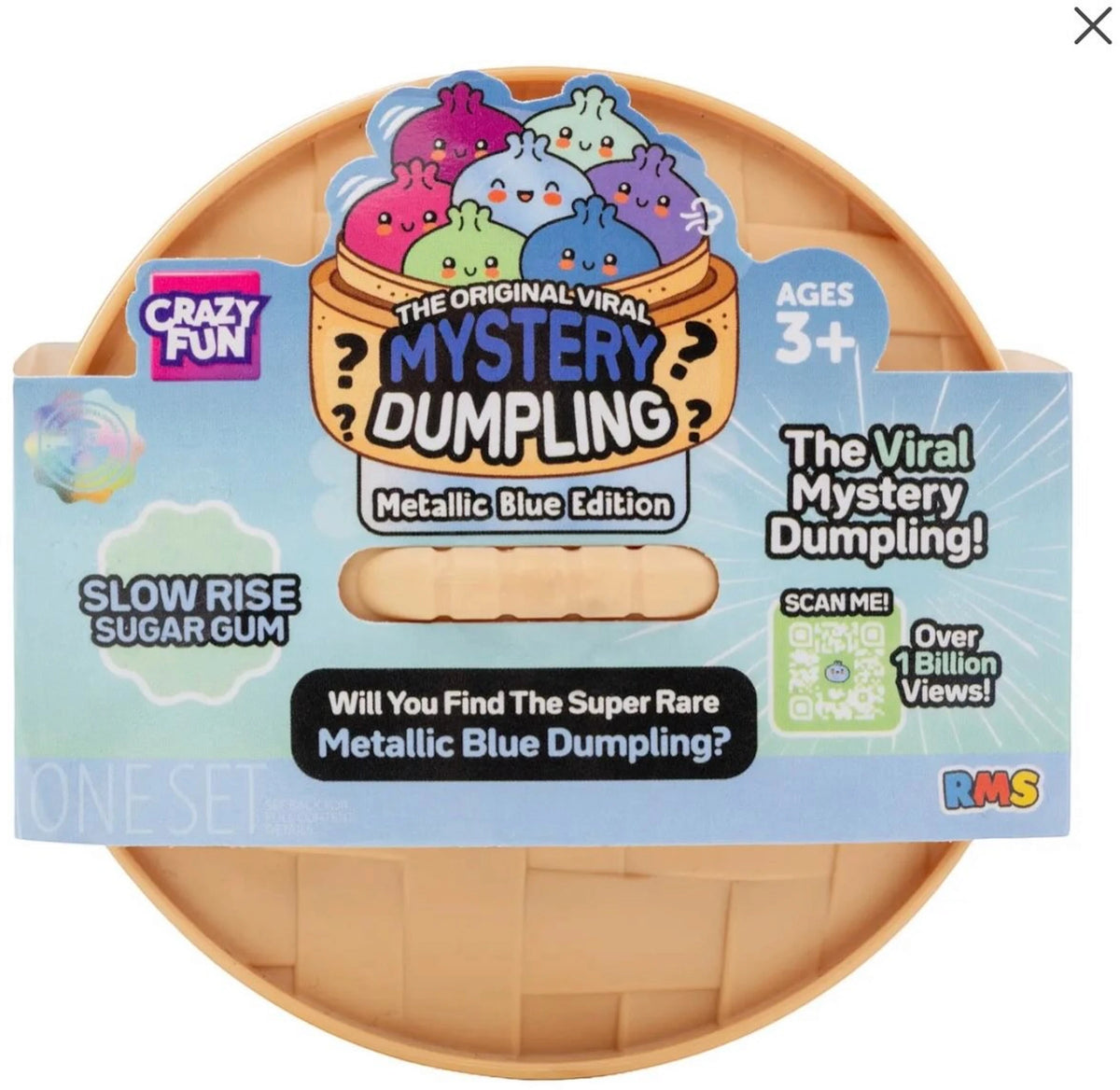 Squishy Bun The Original Mystery Dumpling Metallic Blue Edition Blind Box