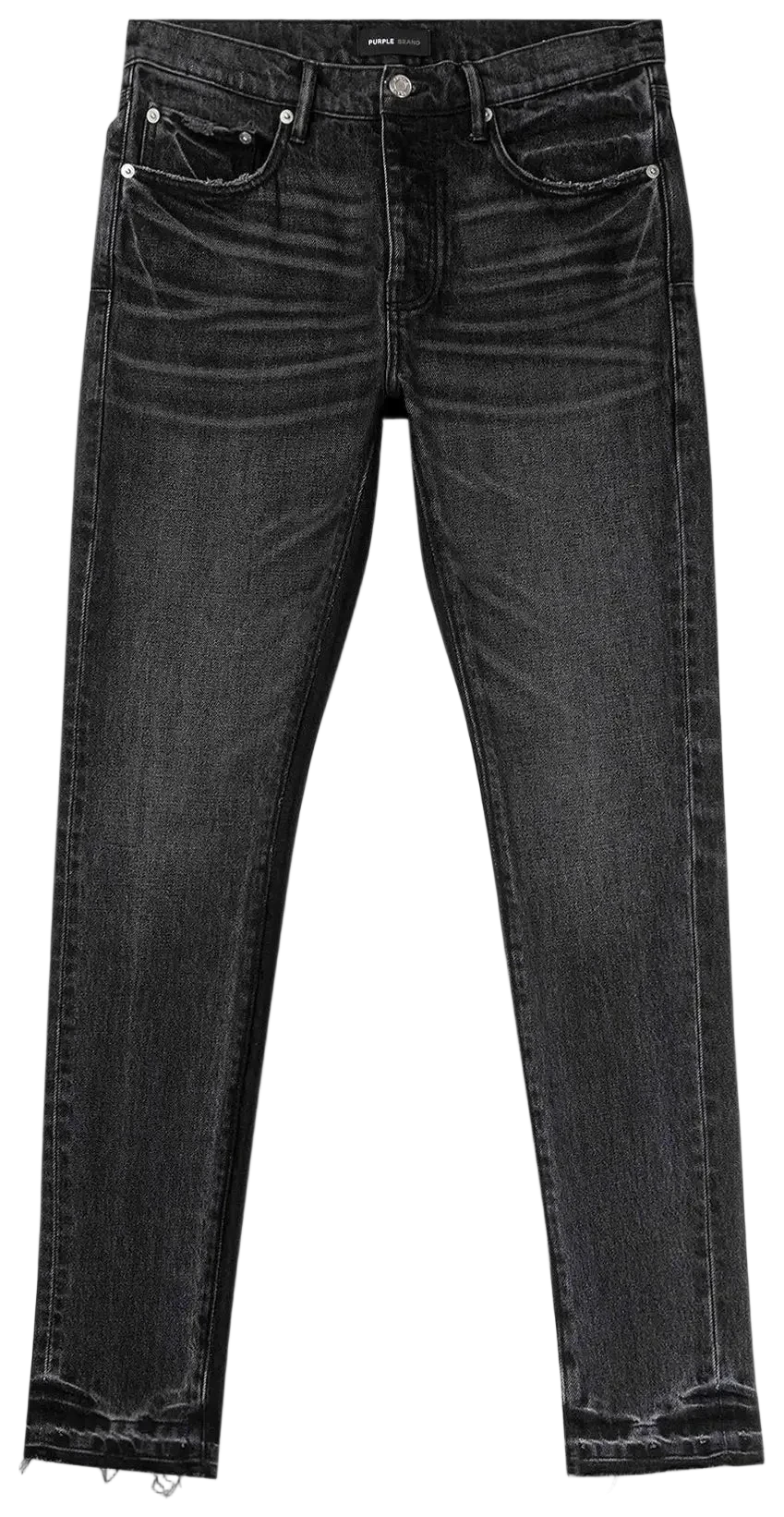 Purple Brand P001 Low Rise Skinny Jean Black Shadow Inseam Jeans