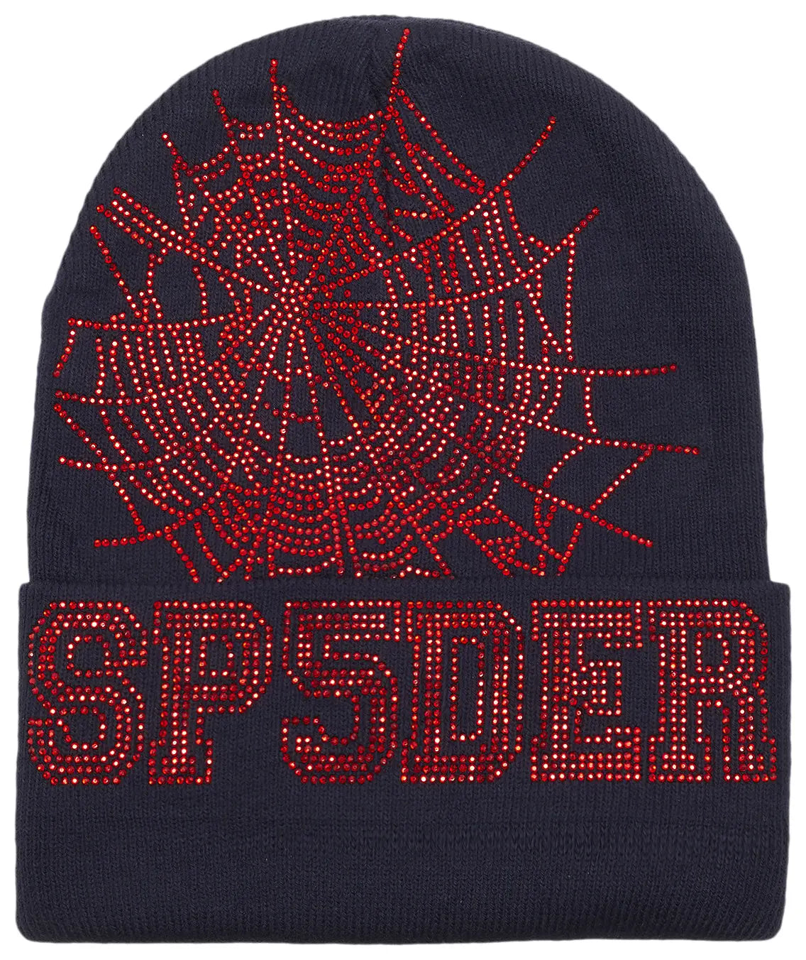 Sp5der Web Beanie Navy/Red