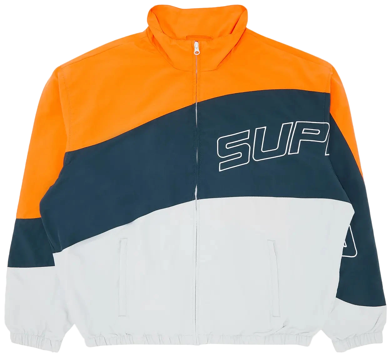 Supreme Curve Track Jacket Grey