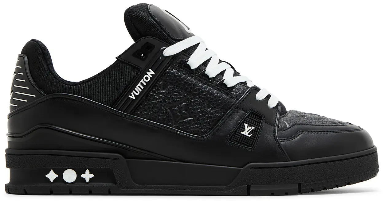Louis Vuitton Trainer Sneaker Embossed Monogram - Black