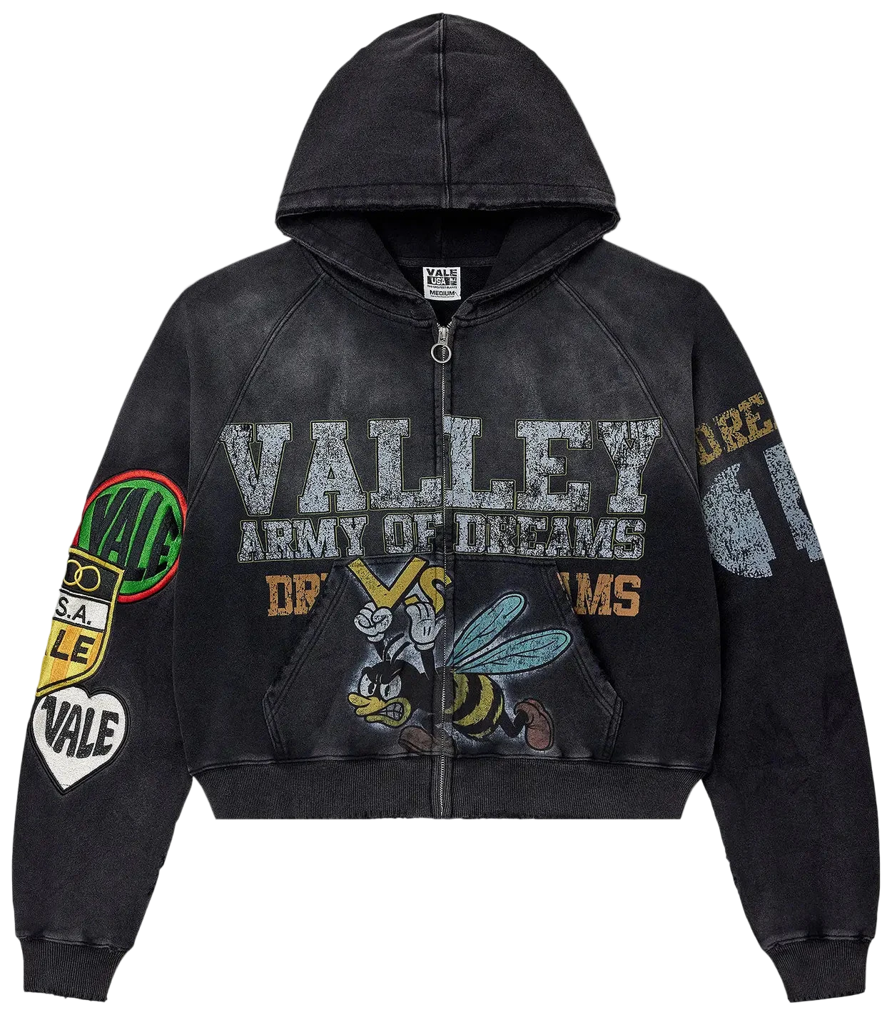 Vale Forever Army Zip Up Black
