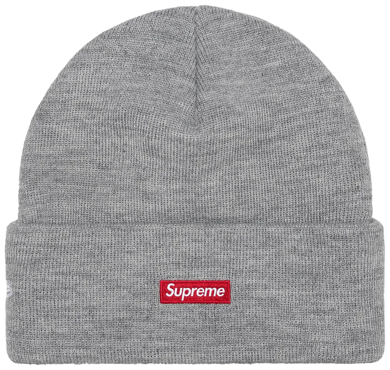 Supreme New Era Tribal S Logo Beanie Heather Grey