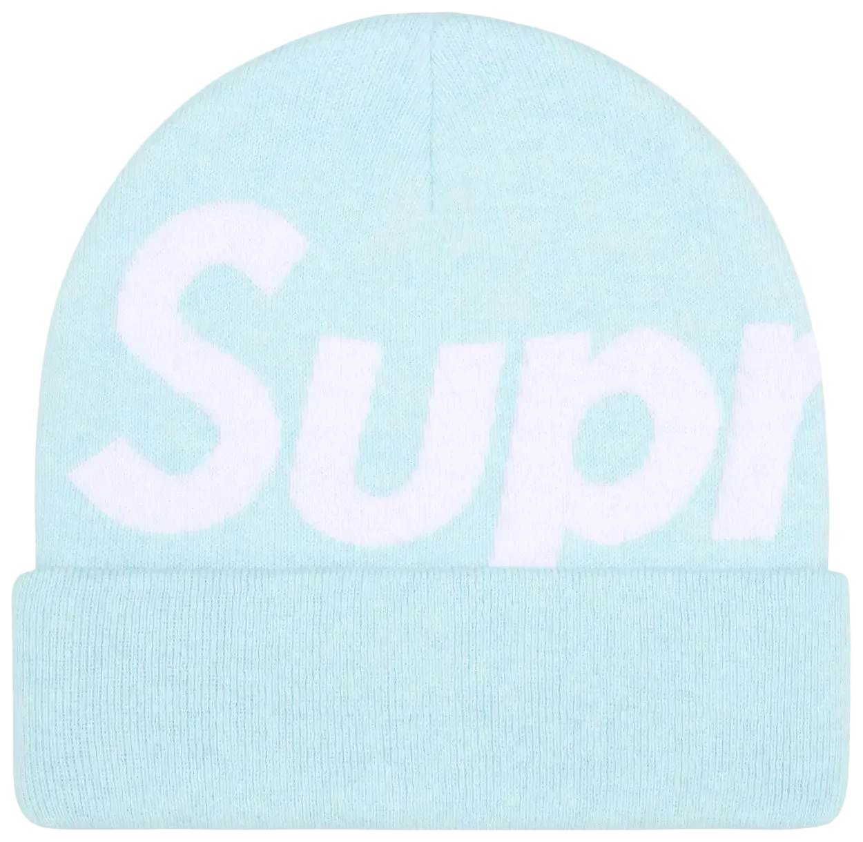 Supreme Big Logo Beanie (FW25) Light Blue