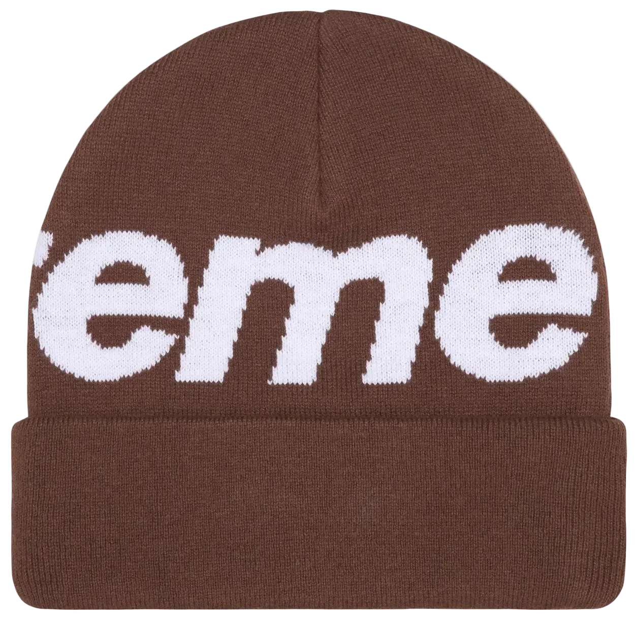 Supreme Big Logo Beanie (FW25) Brown