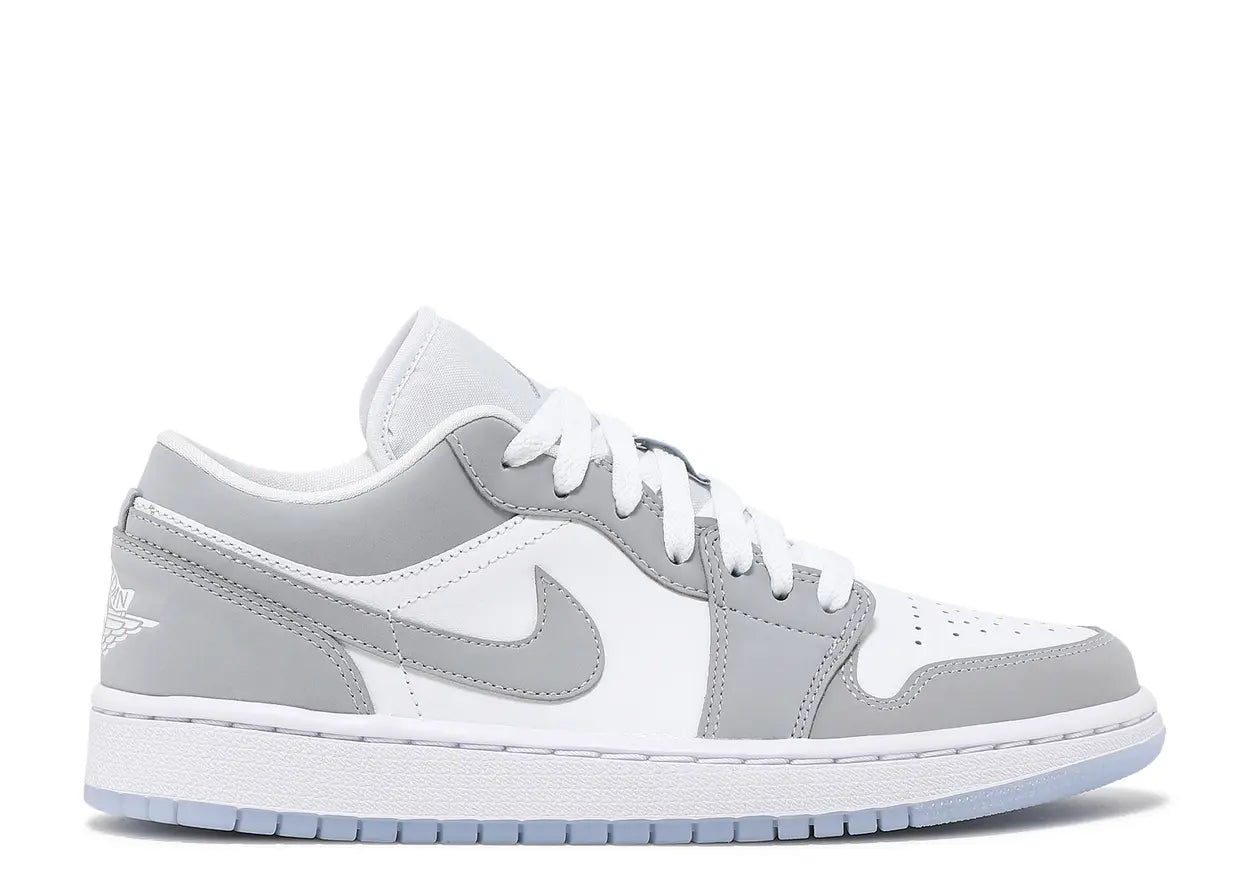 Womens Jordan 1 Low White Wolf Grey