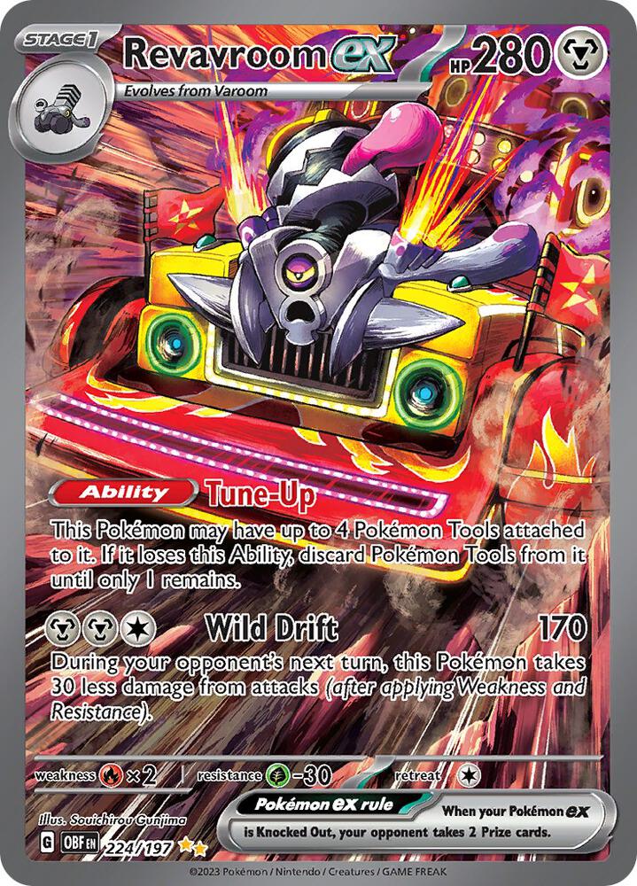 Revavroom ex - 224/197 - SV03: Obsidian Flames (OBF)
