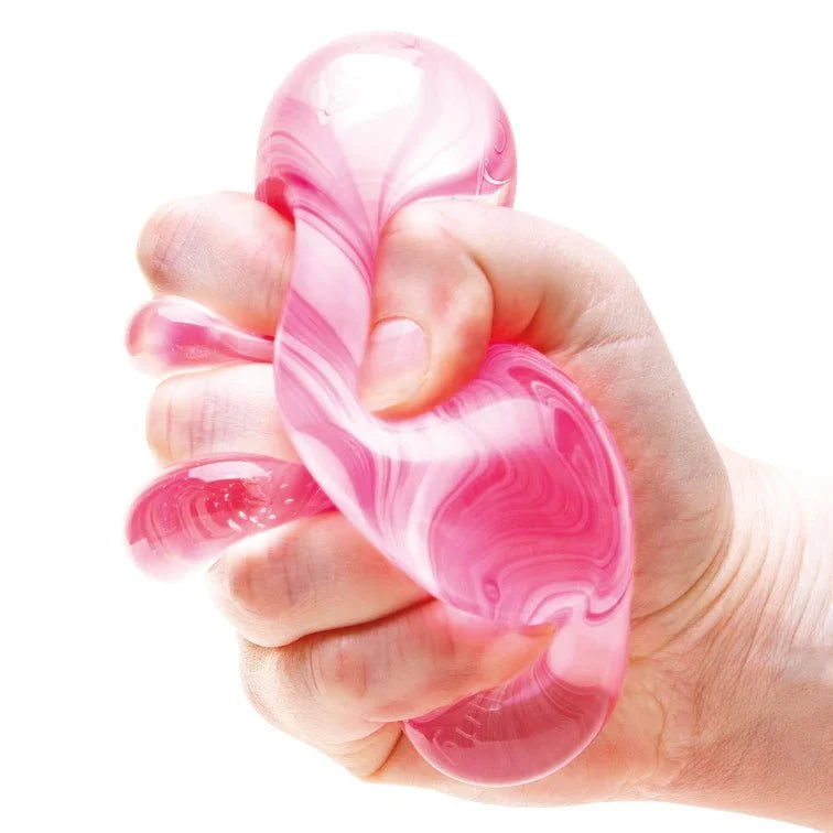 NeeDoh Candy Swirl Nice Cube, Satisfying Square Shaped Sensory Toy, Colors May Vary