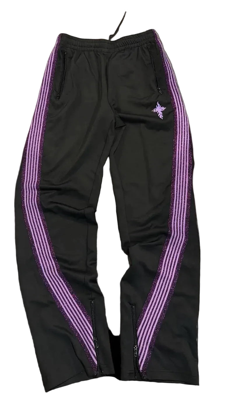 Raspberry Hills GV Gallery Track Pants Black Purple