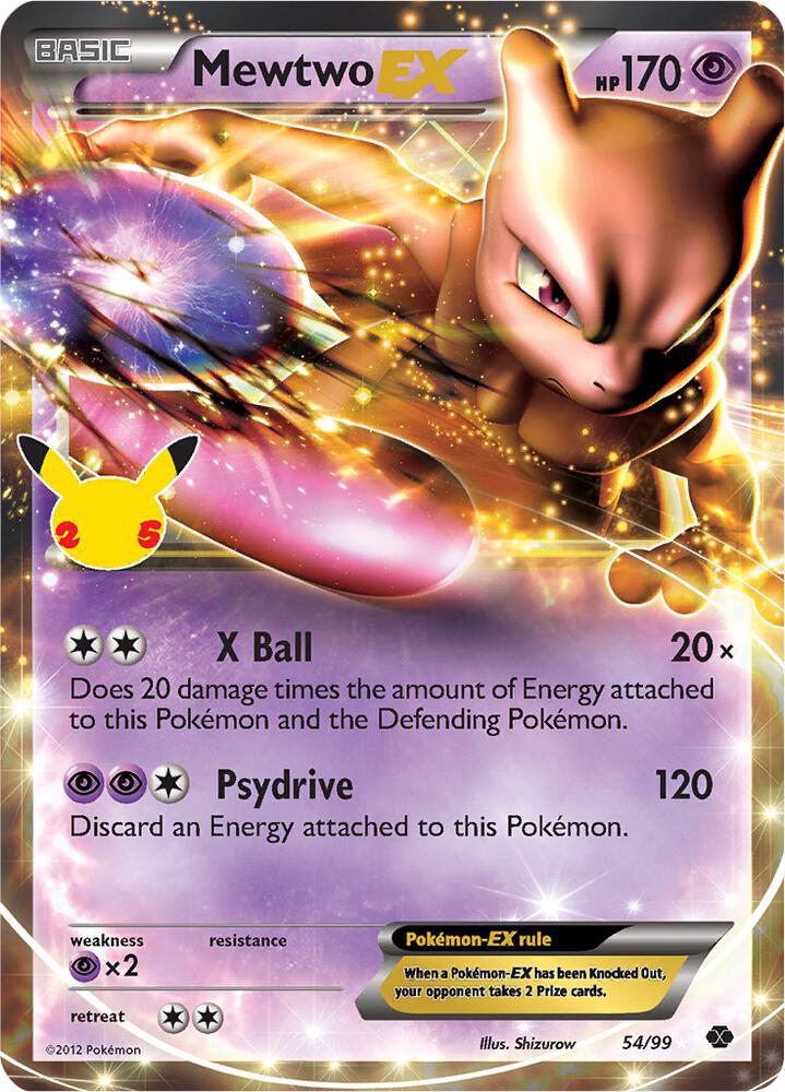 Mewtwo EX - 54/99 - Celebrations: Classic Collection (CCC)