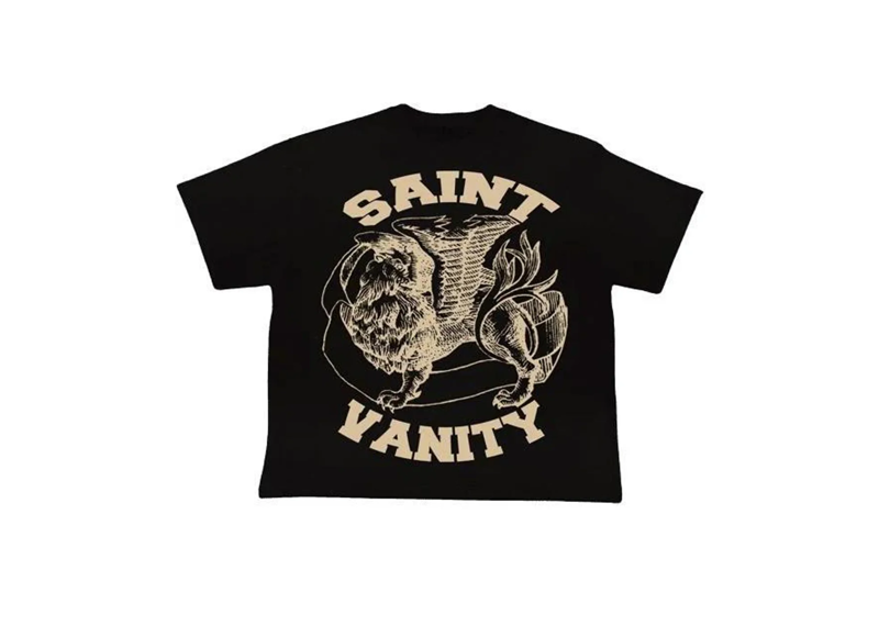 Saint Vanity Tee Black Cream