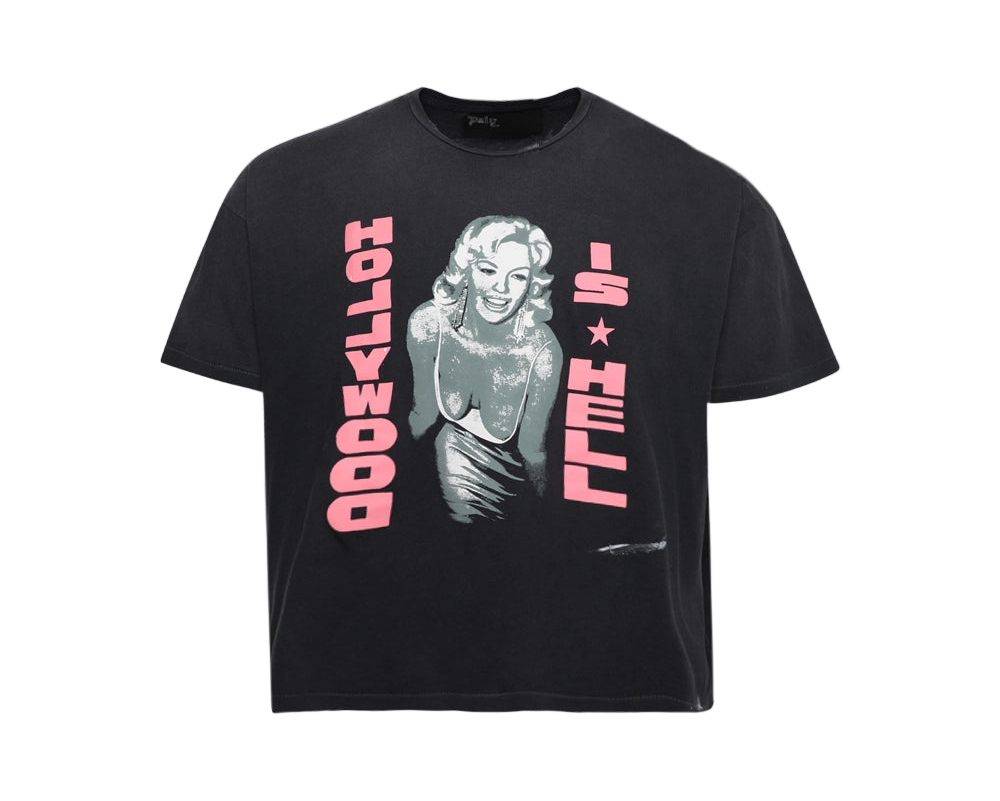 Paly Hollywood Is Hell Tee Black
