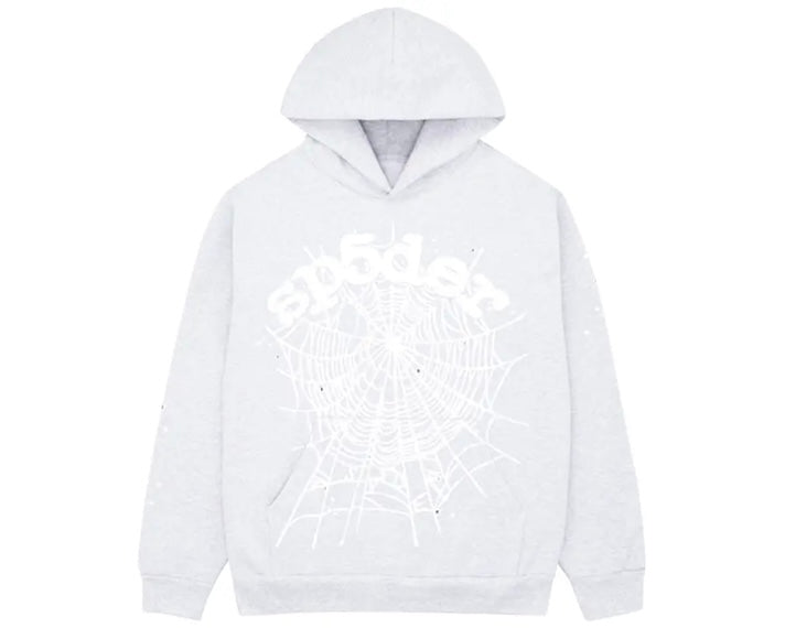 Sp5der OG Web Hoodie Heather Grey