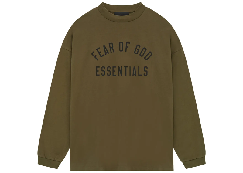 Fear of God Essentials Jersey Long-Sleeve Tee Olive