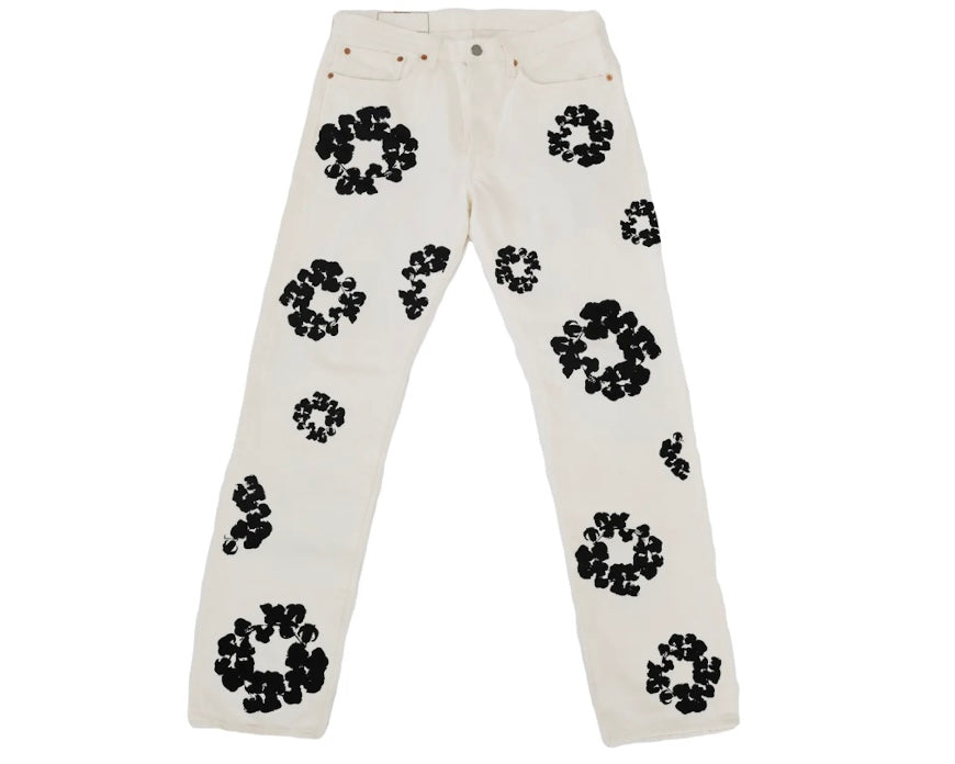 Denim Tears Inverted 501 Levi Jeans White