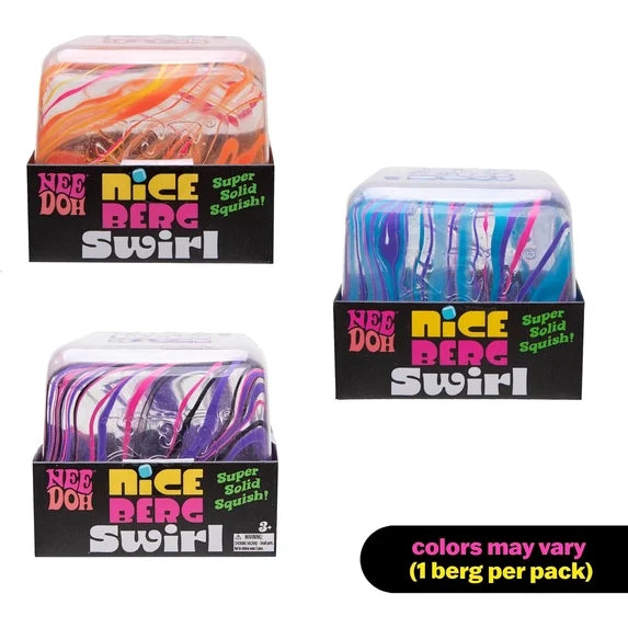 NeeDoh Swirl Nice Berg - Jumbo Squishy Squeezy Fun - Colors May Vary