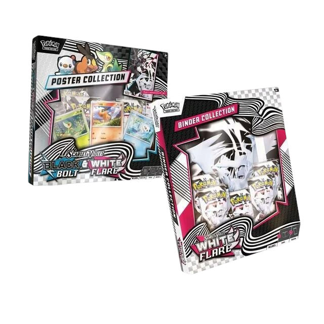Pokémon Black Bolt/White Flare Binder + Poster Collection Sam’s Club Exclusive Bundle
