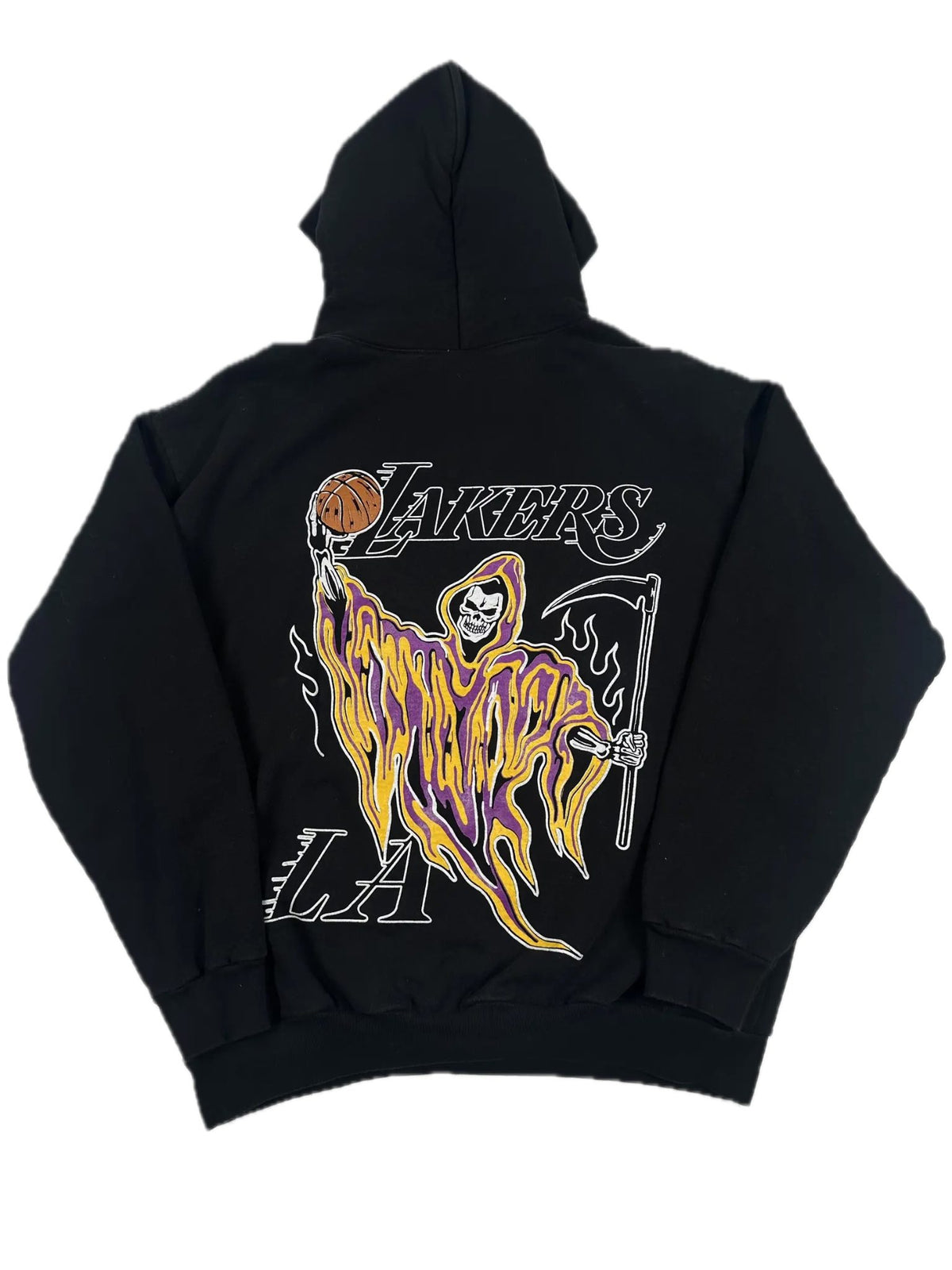 Warren Lotas Lakers Grim Reaper Hoodie Black
