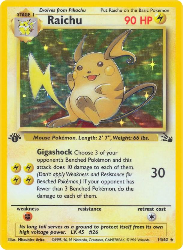 Raichu (14) - 14/62 - Fossil (FO)