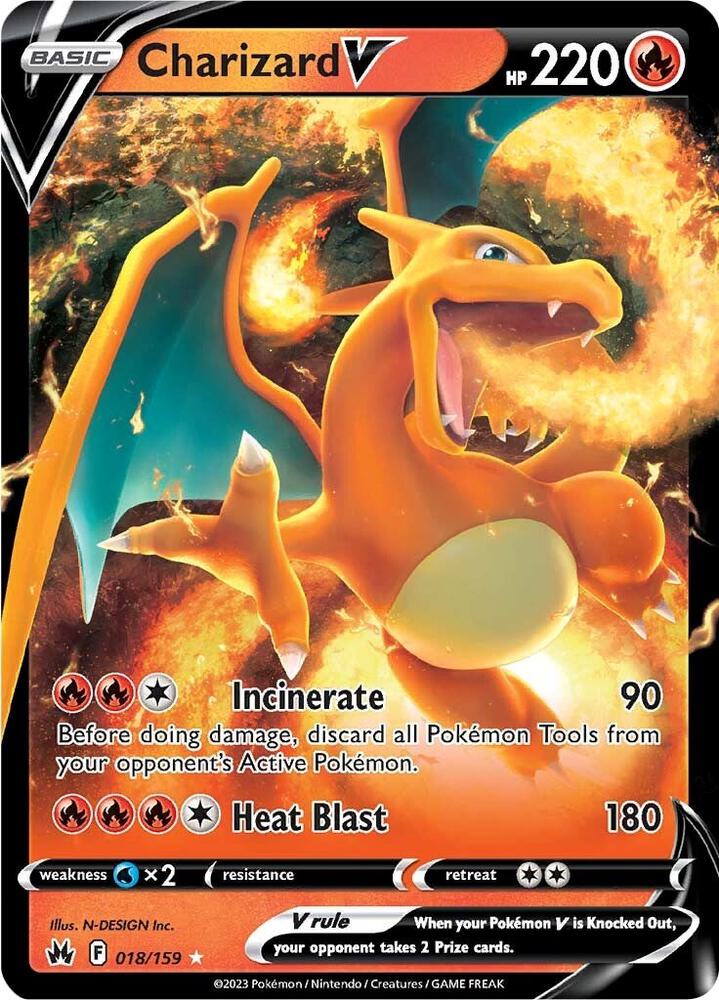 Charizard V - 018/159 - SWSH: Crown Zenith (CRZ)