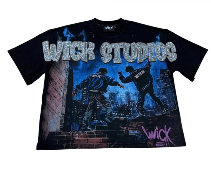World Of Wick Rhinestone Tee