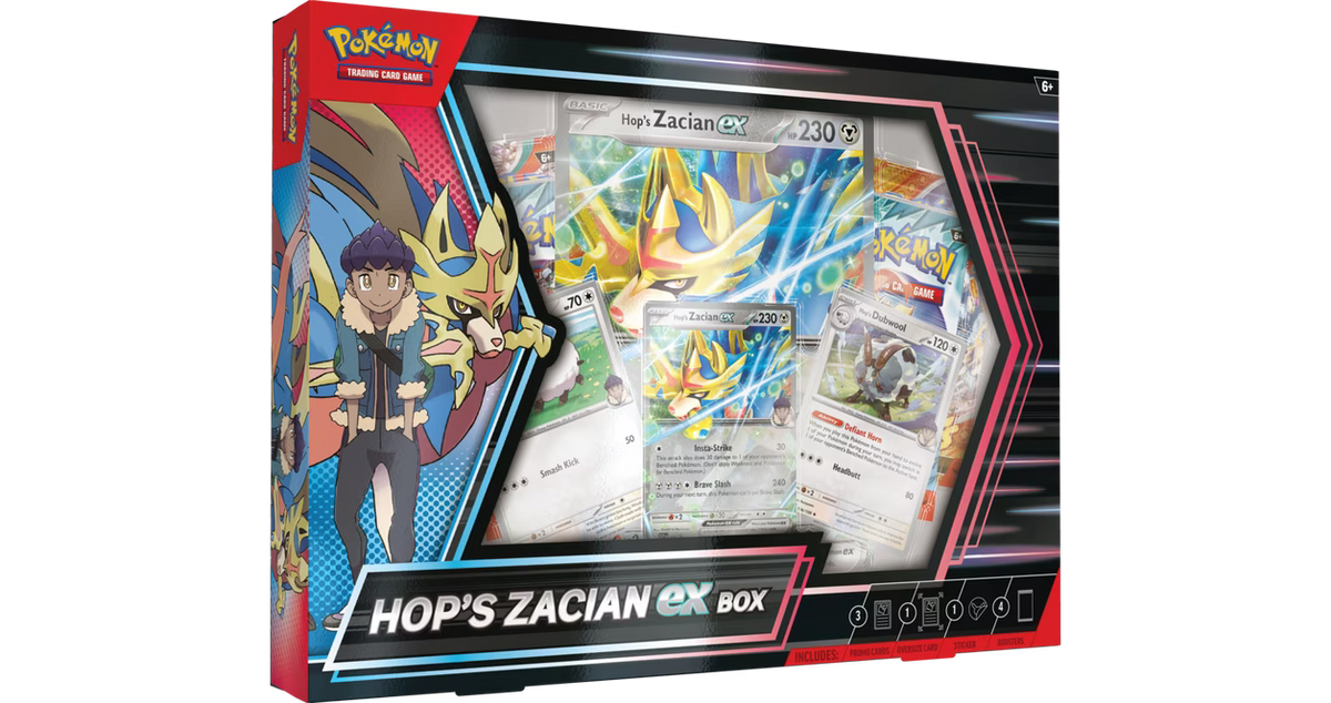 Pokemon TCG: Hops Zacian ex Box