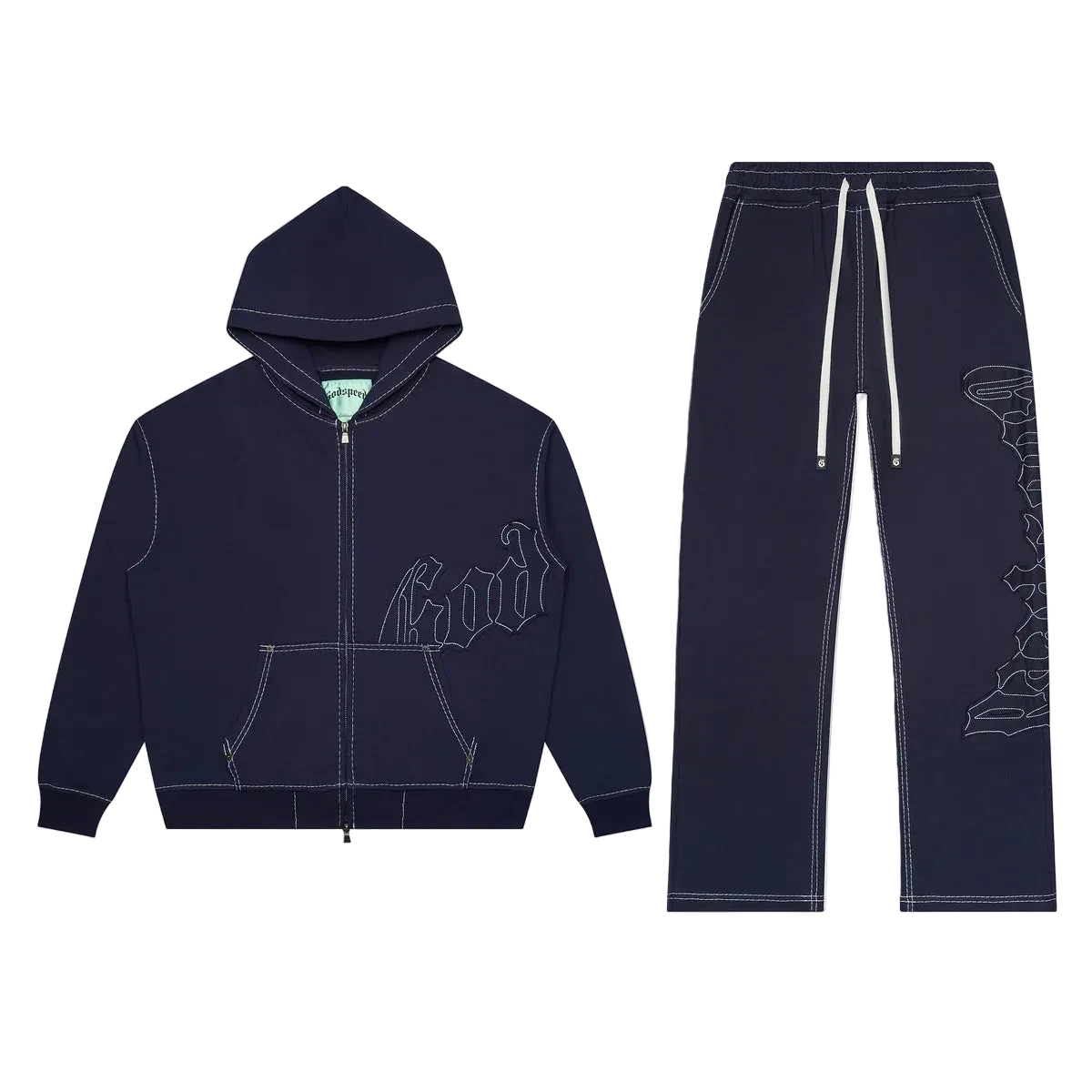 Godspeed OG Logo Sweatsuit Stitched (Navy)