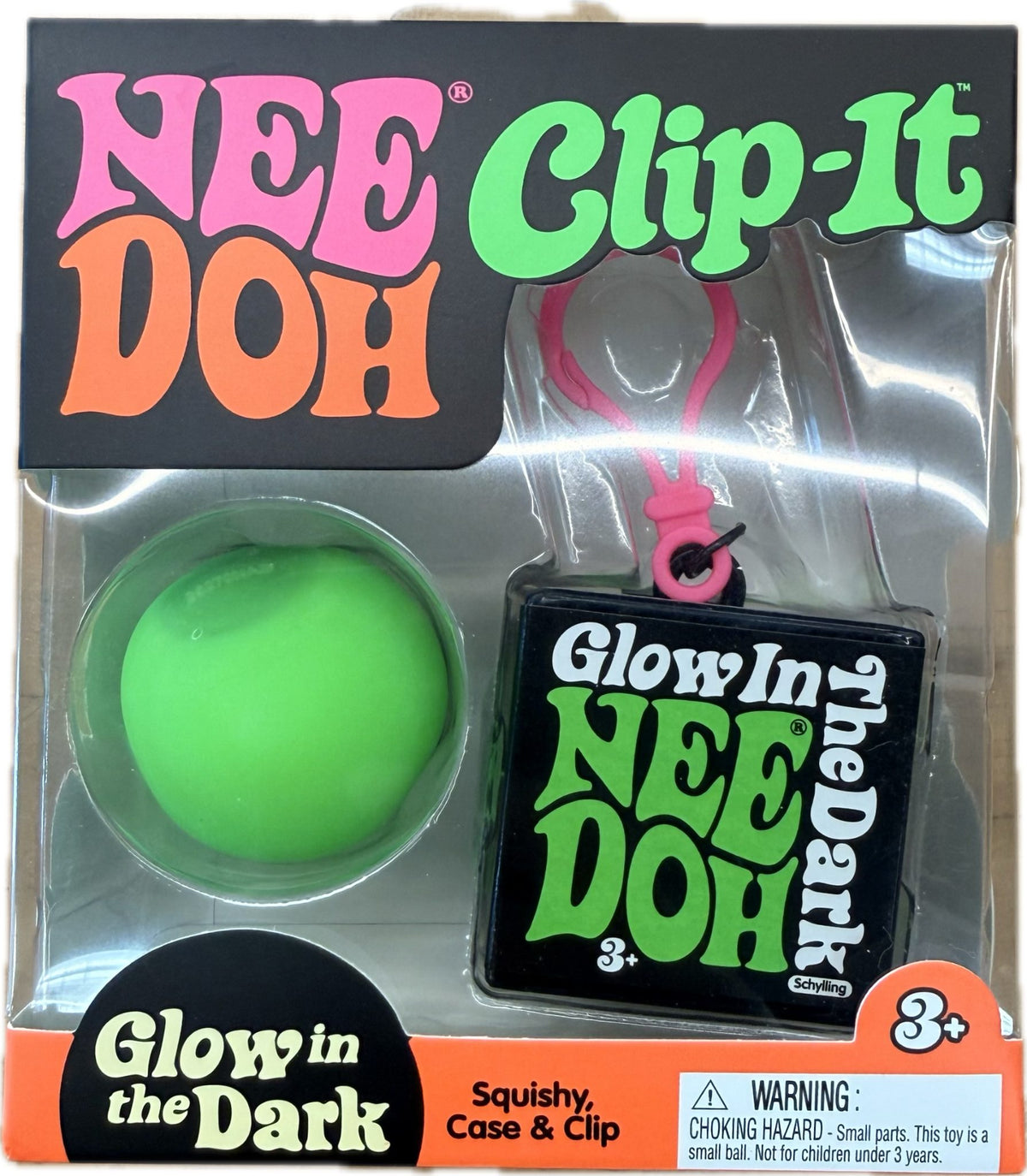 NeeDoh Clip-It Glow In The Dark
