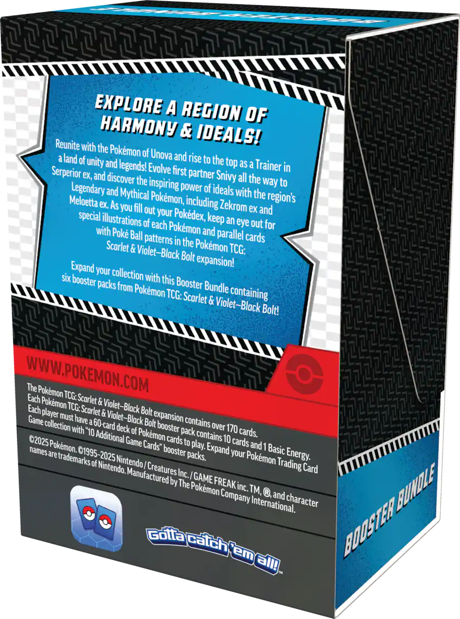 Pokémon TCG: Scarlet & Violet - Black Bolt Booster Bundle