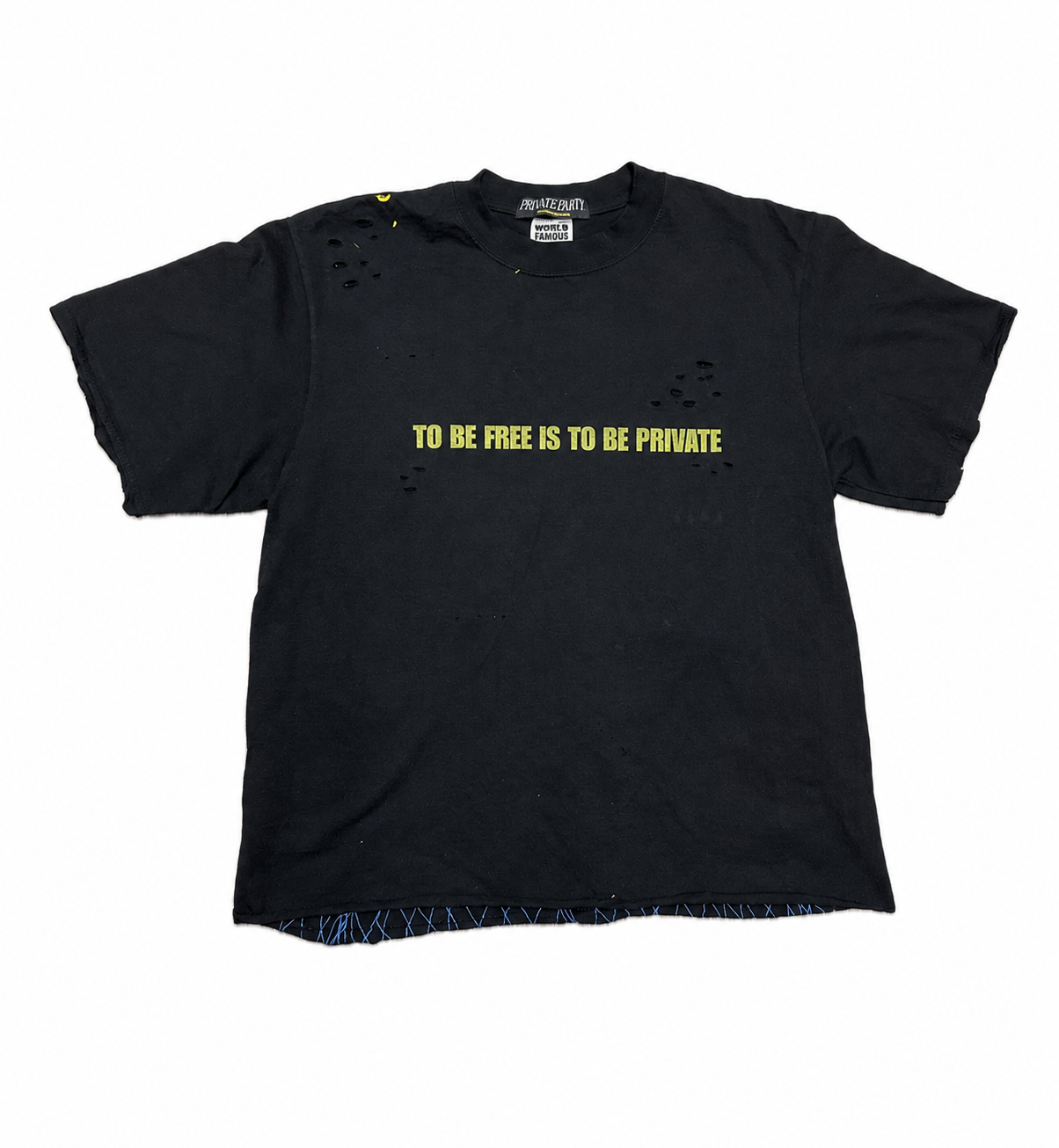 Private Party To Be Free Tee Black
