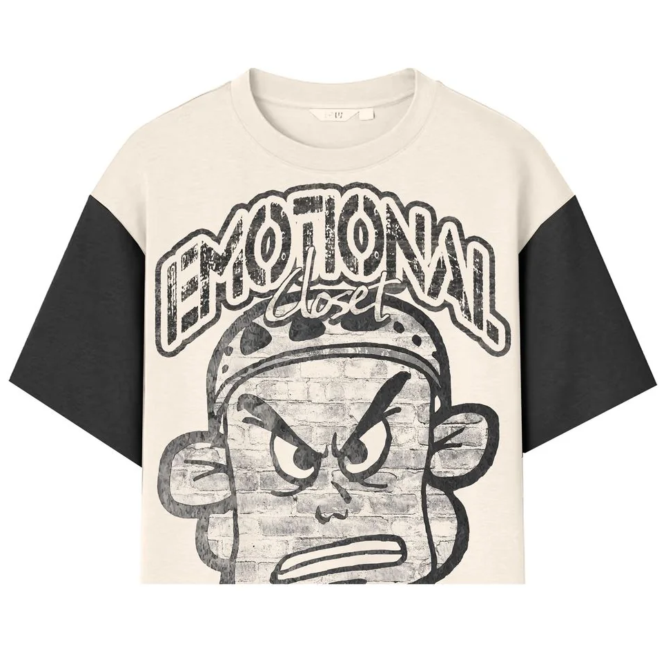 Mixed Emotion “Emotional Closet” Cropped Tee