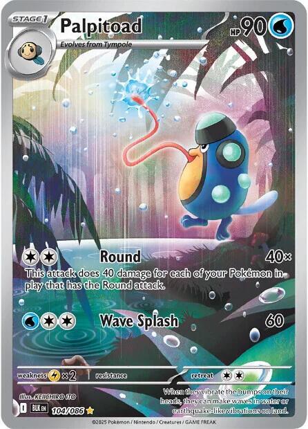 Palpitoad - 104/086 - SV: Black Bolt (BLK)
