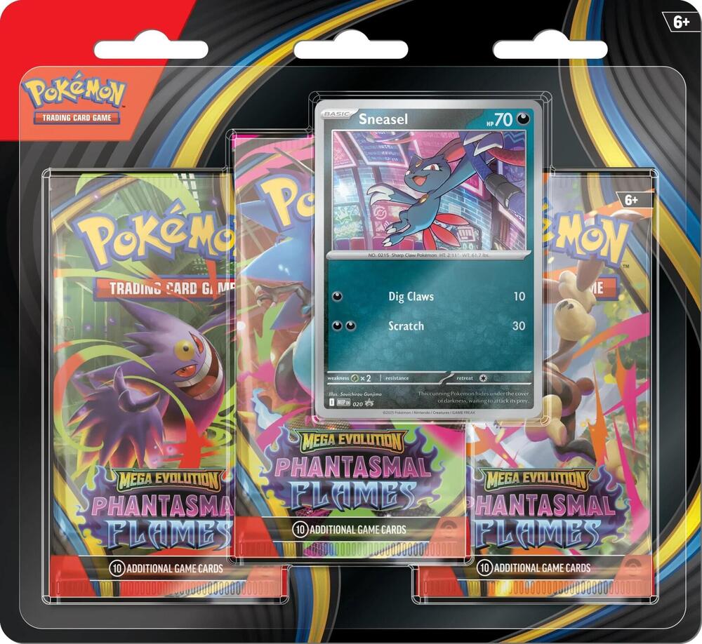 Pokémon TCG: Phantasmal Flames 3 Pack Blister Sneasel