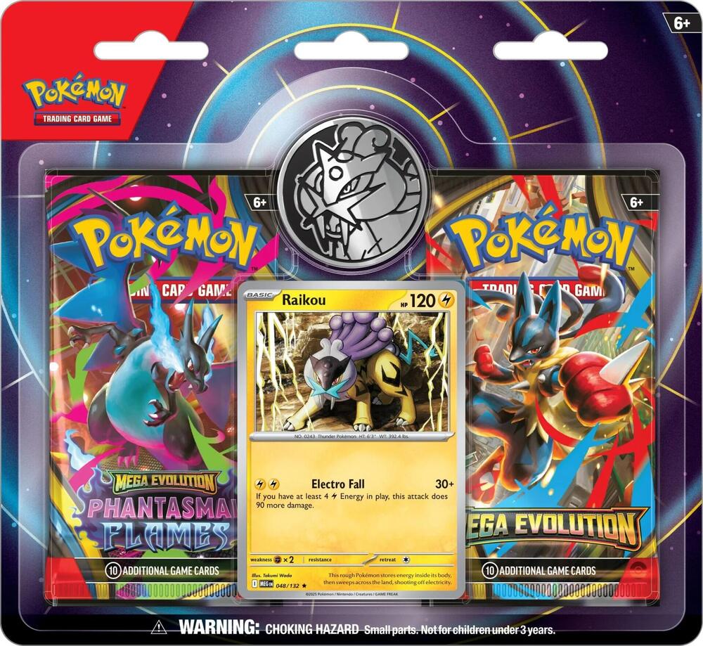 Pokémon TCG: 2-Pack Blister Mega Evolution - Raikou