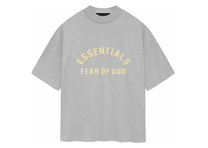 Fear of God Essentials Heavy Jersey Crewneck Tee Light Heather Grey
