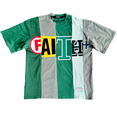 Faith and Figures Its Just Us Green Tee