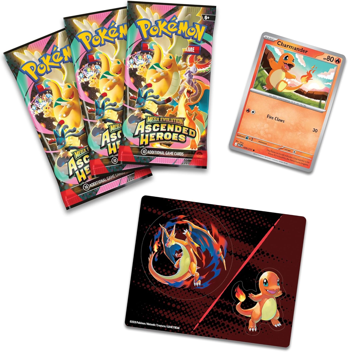 Pokémon TCG: Mega Evolution—Ascended Heroes Tech Sticker Collection - Charmander
