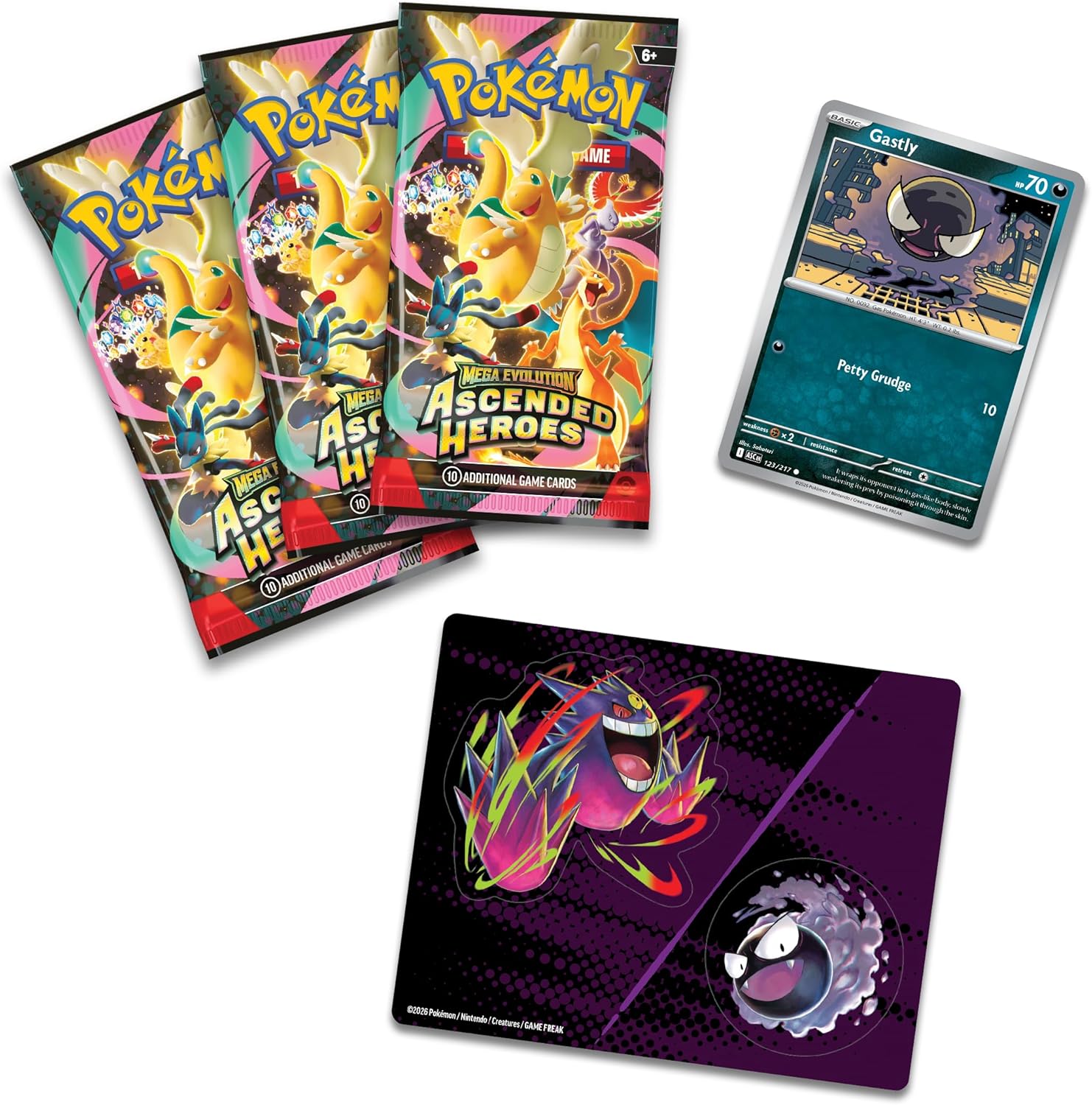 Pokémon TCG: Mega Evolution—Ascended Heroes Tech Sticker Collection - Gastly