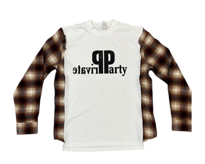 Private Party Peter Platter Flannel White