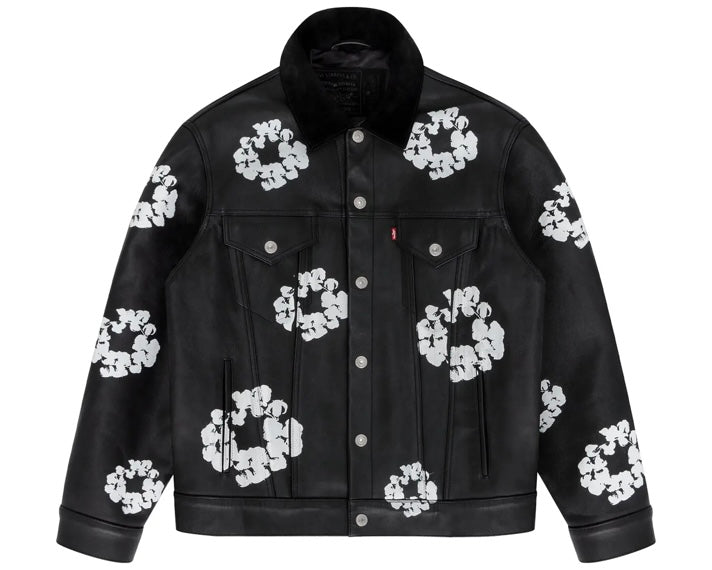Denim Tears x Levis Leather Cotton Wreath Jacket